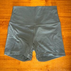 High-Waisted Green Women's Shorts